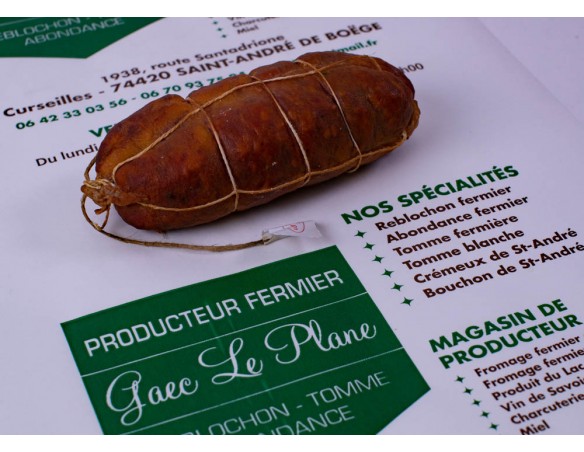 Saucisson Fumé I Gaec Le Plane - livraison à domicile de spécialités haut-savoyardes.