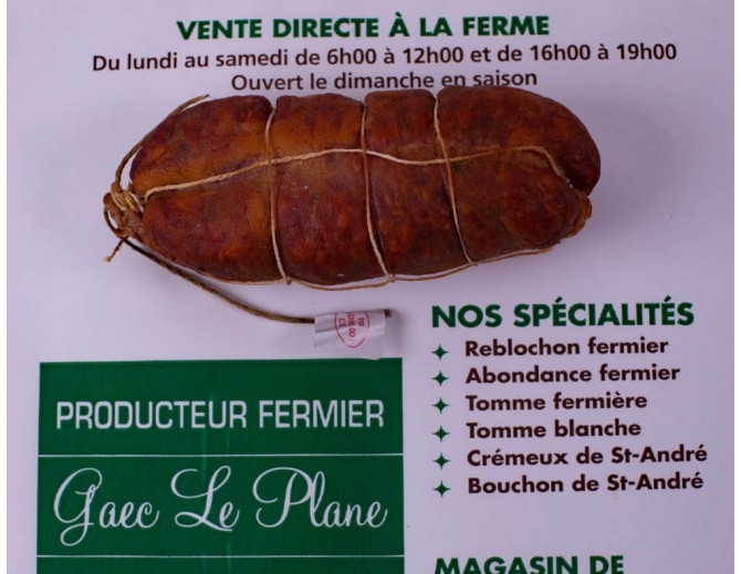 Saucisson Fumé I Gaec Le Plane - livraison à domicile de spécialités haut-savoyardes.